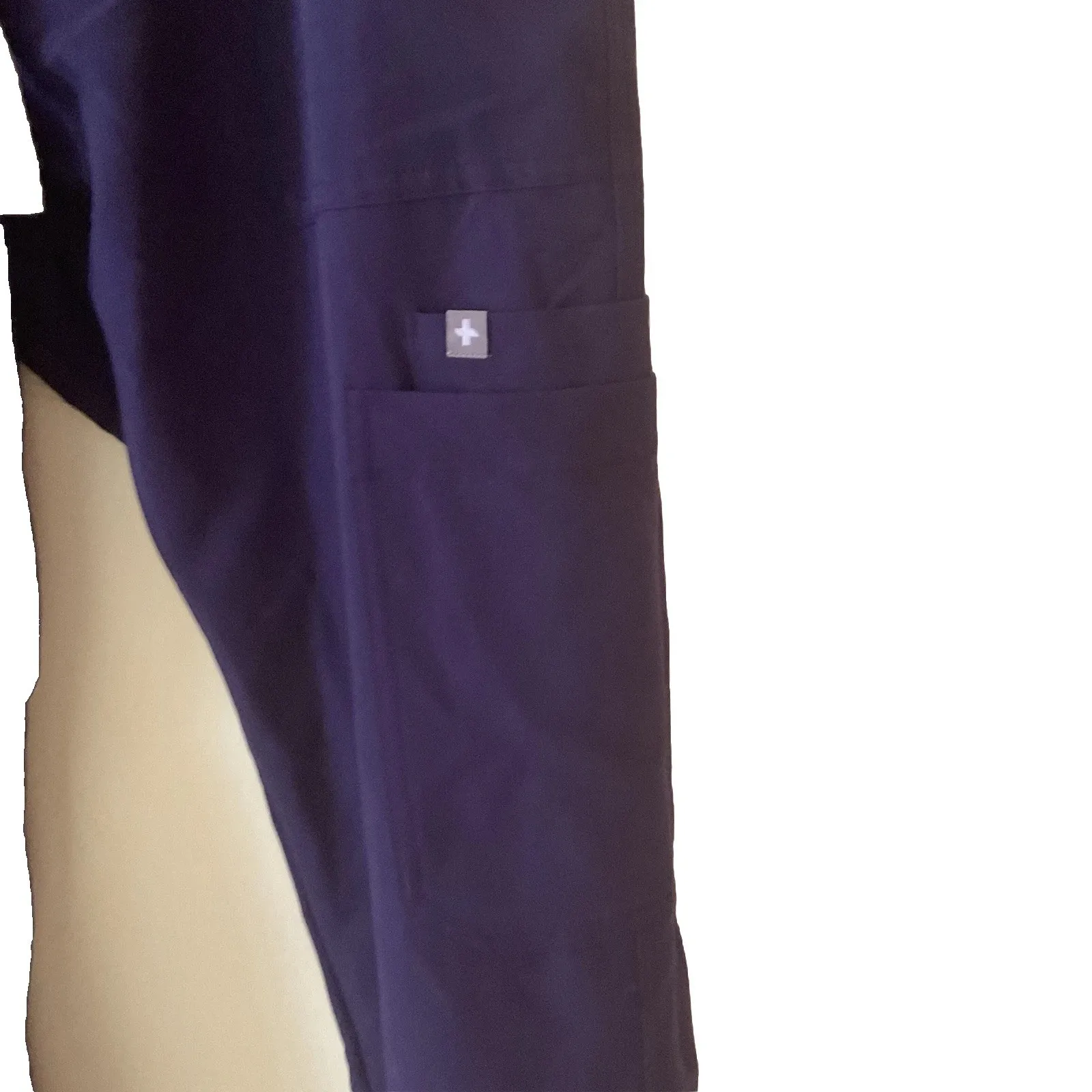 Figs Scrubs Pants‎ Women  Med  Purple Cargos Pocket Bottoms Technical Collection - Image 2
