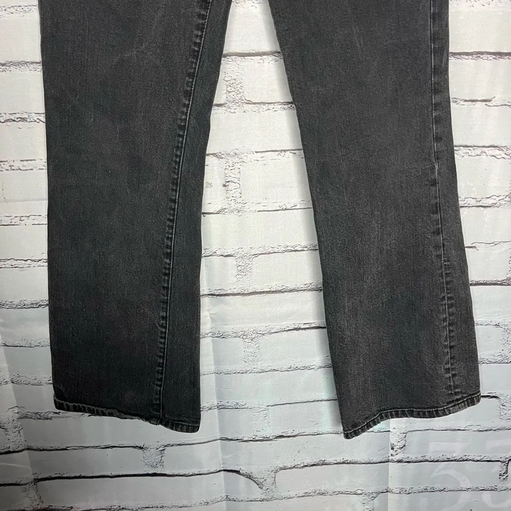 Lauren Ralph Lauren Black Classic Bootcut Jeans Sz 14 Stretch Denim Mid - Image 4