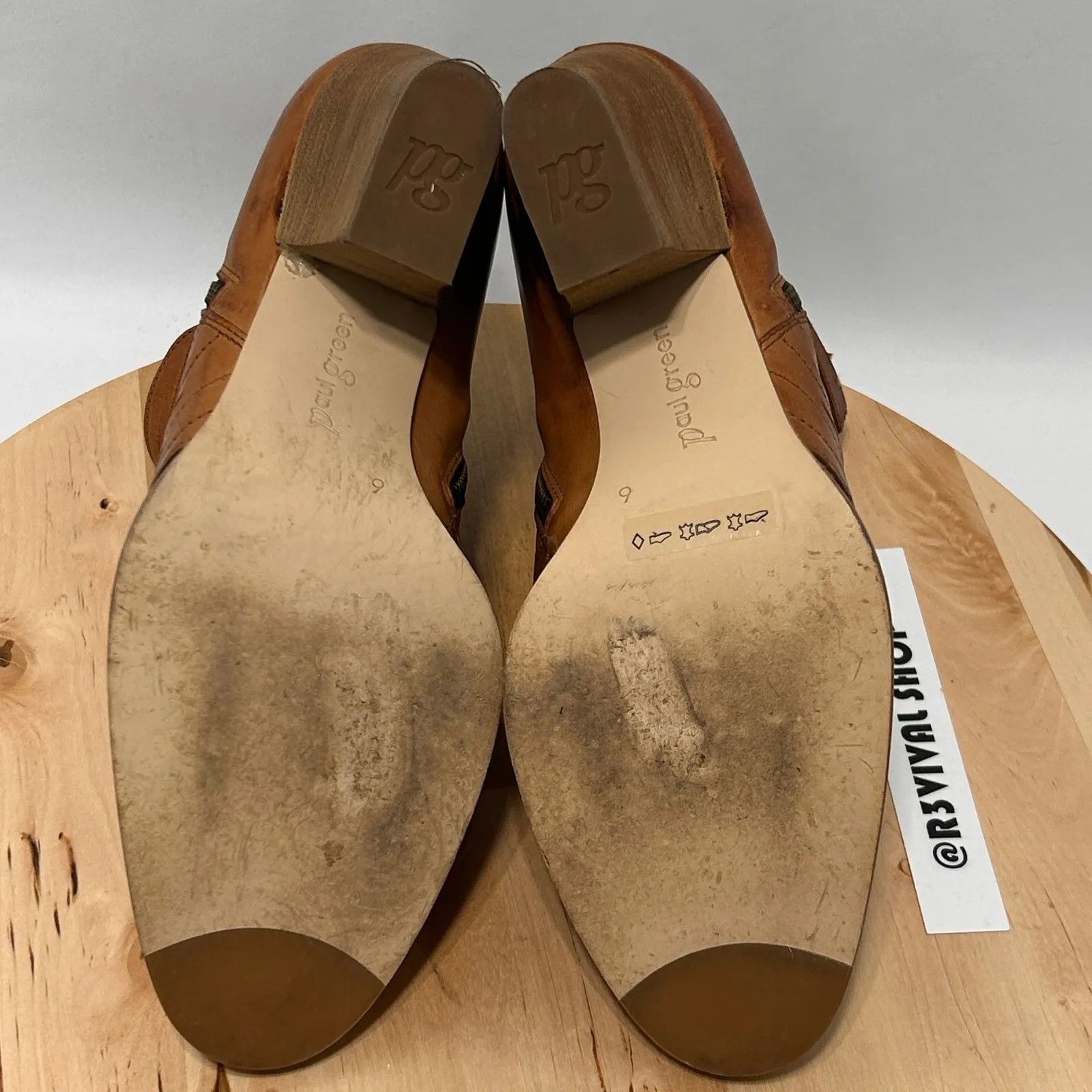 PAUL GREEN Malibu Sliced Zip Chunky Brown Nubuck Sisal Ankle Bootie - Size 6 - Image 9