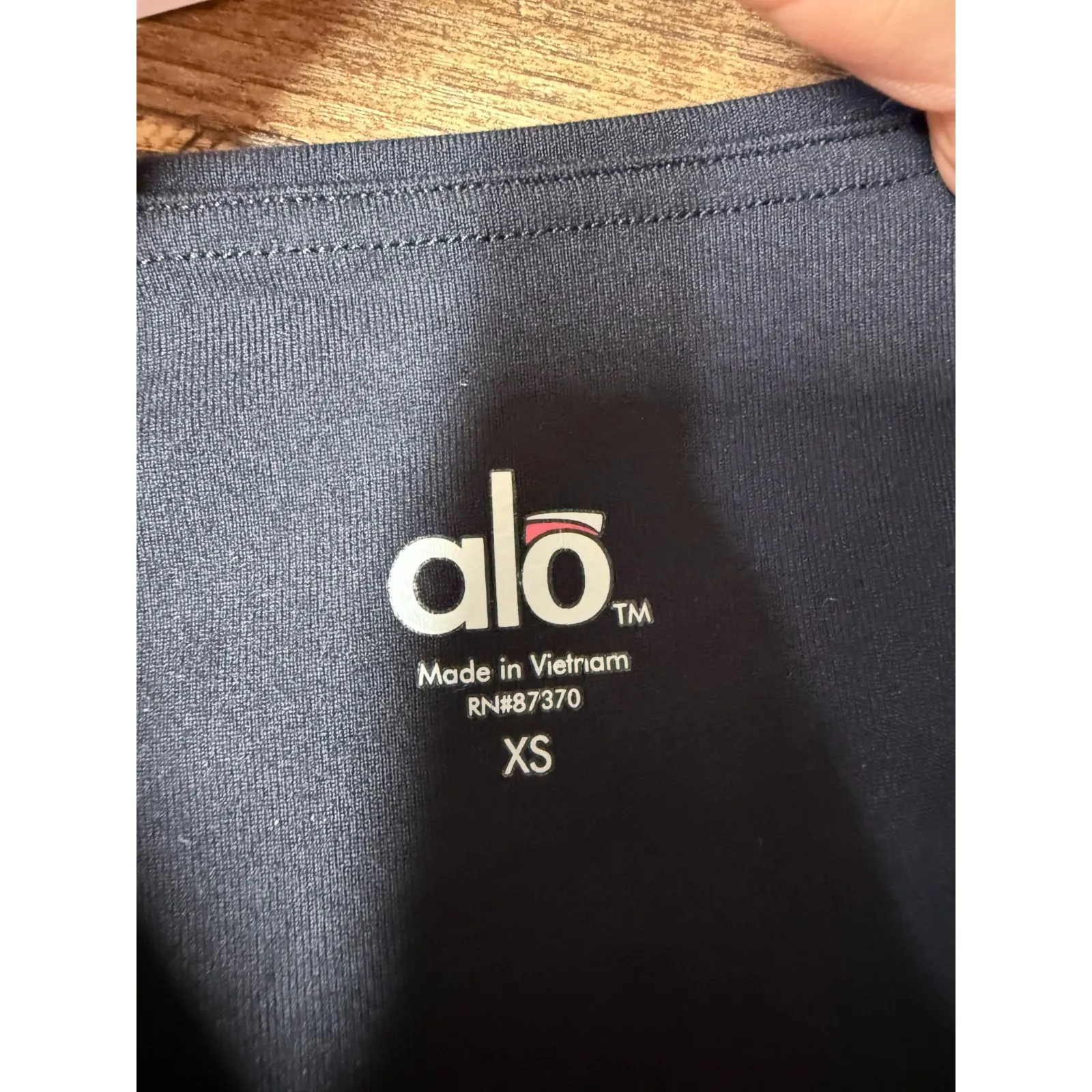 Alo Yoga Women Black Purple Mesh Leggings XS Athletic Gym Workout‎ - Image 5