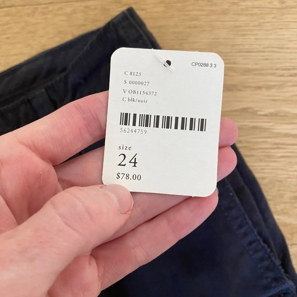 Free People Relaxed Boyfriend Chino Pants in Black - Image 3