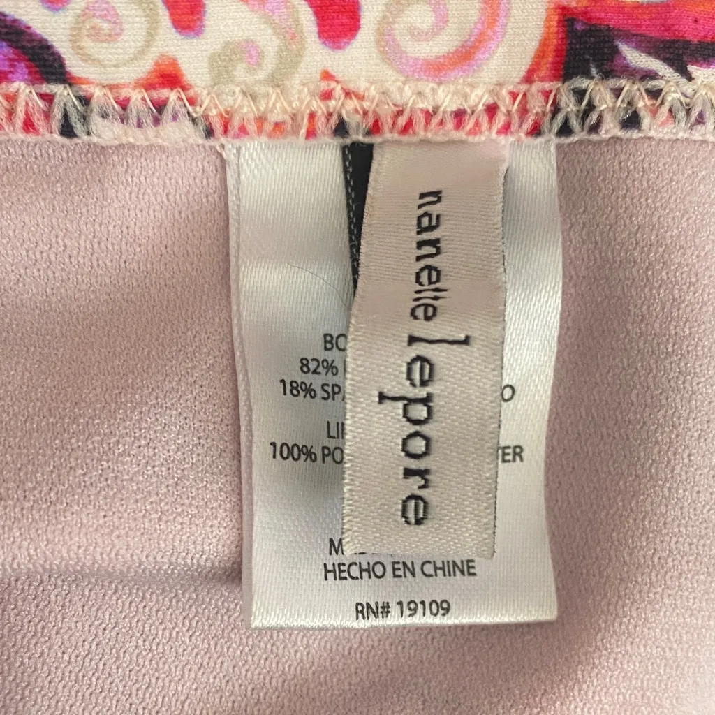 Colorful Pink Paisley and Leopard String Bikini Set Size 10 - Image 6