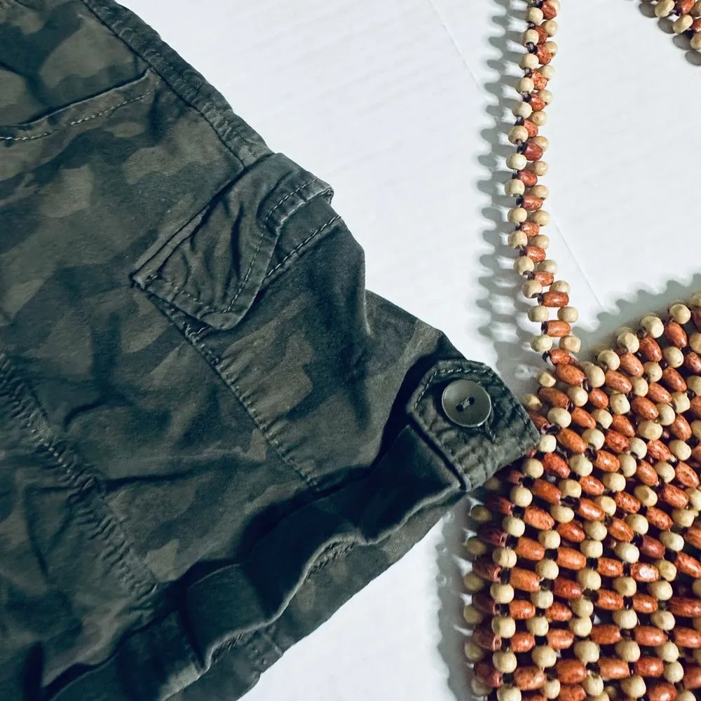 Vanilla Star Y2K Camouflage Pull On Drawstring Waist Shorts - Image 3