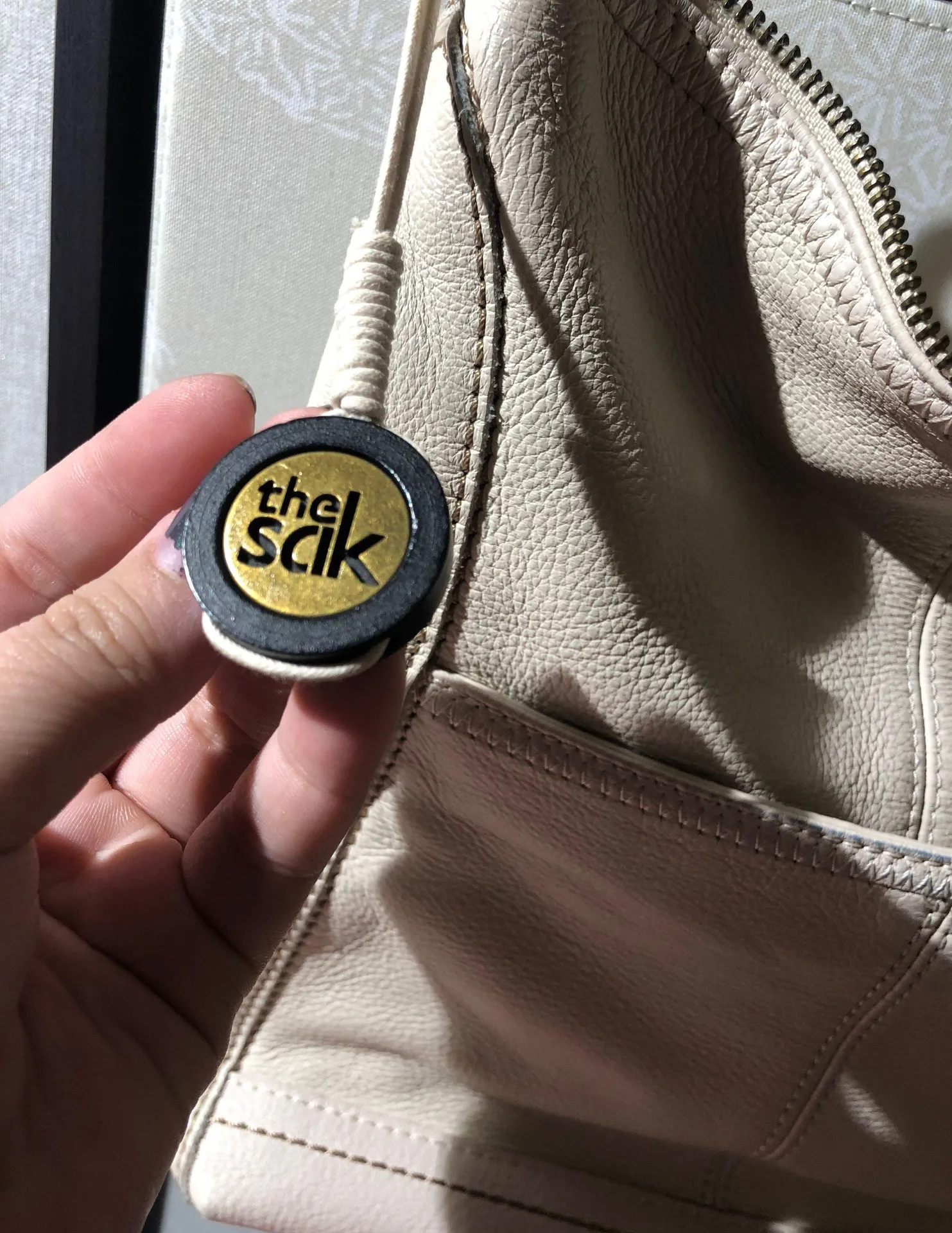 Cream Color Sak Cross Body Purse - Image 2