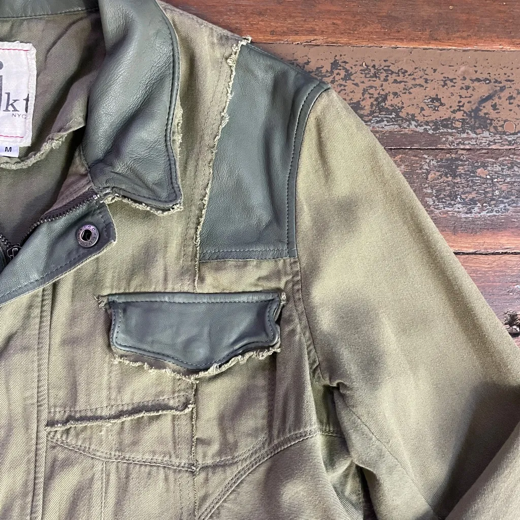 Joseph Greco JKT Jakett NY Military Utility Mixed Cargo Field Jacket Sz M 🧡🎀 Green Size M - Image 12