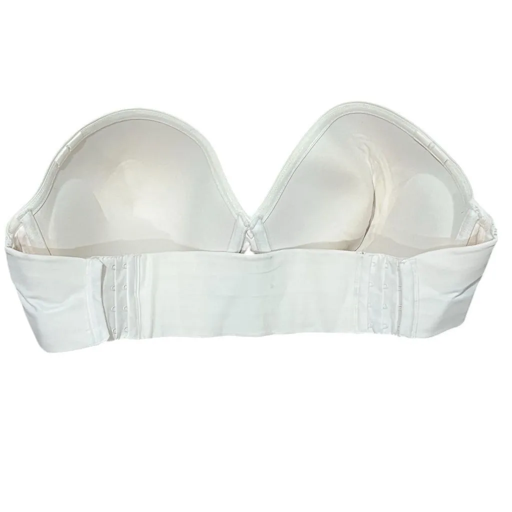 Cacique Women's Strapless Bra 40DDD White Invisible Back Smoother - Image 4