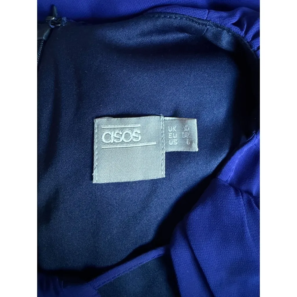 ASOS Royal Purple Short Sleeve Dress - Image 6