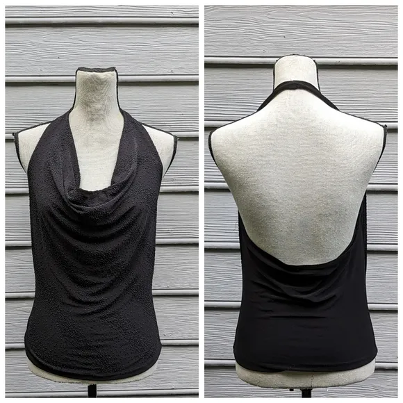 Fashion Bug  Open Back Sparkly Halter Top  Y2K Going Out Top - Image 2