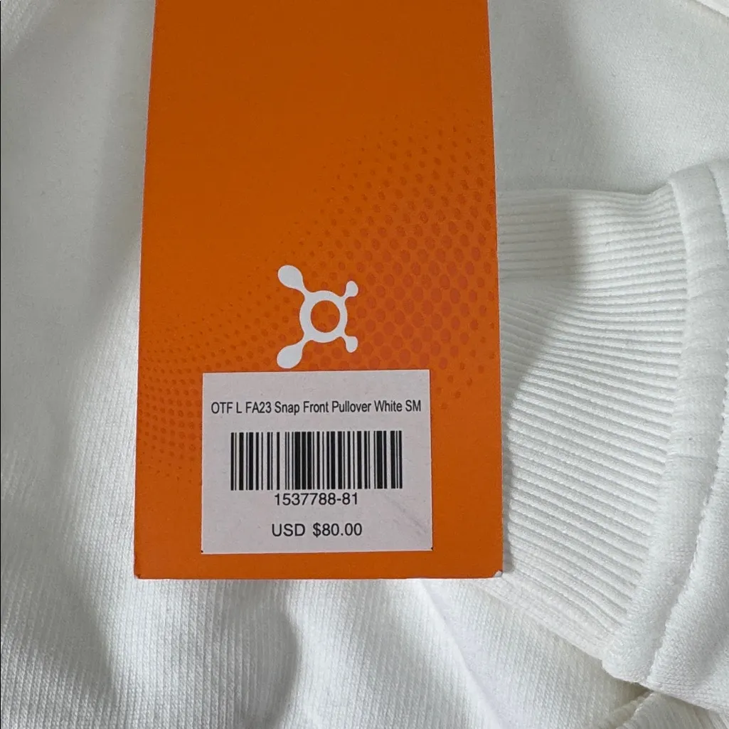ORANGETHEORY Fitness Snap Front Pullover Women’s Small New - Image 4