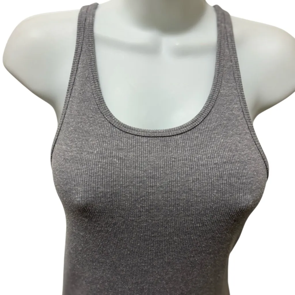 Allbirds The Ribbed Maxi Fall Dress Racerback Active Stretch Wool Blend S Gray - Image 4