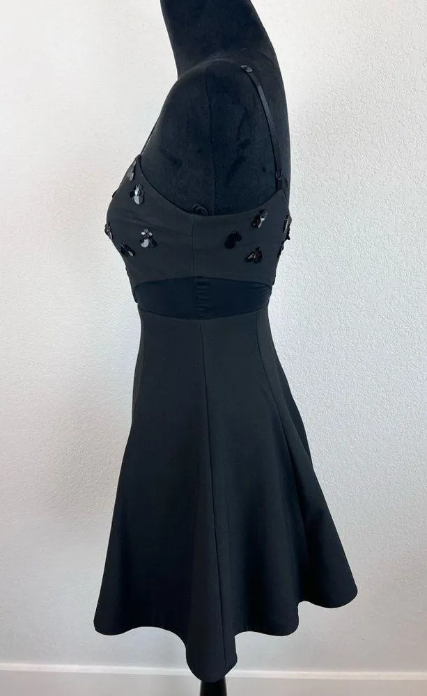 Elizabeth and James Fit and Flare Dress in Black Size 2 - Image 4