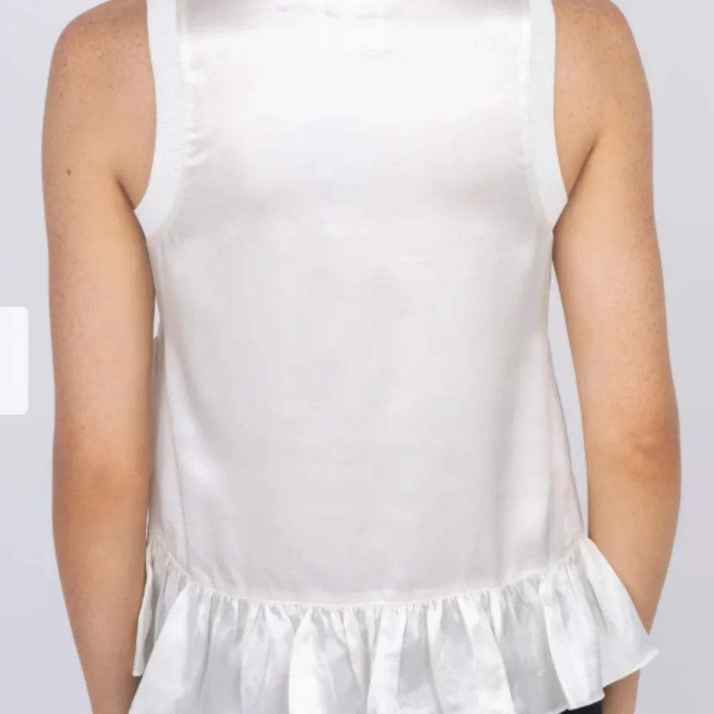 Cinq a Sept Luisa Ivory 100% Silk Top Size Large - Image 10