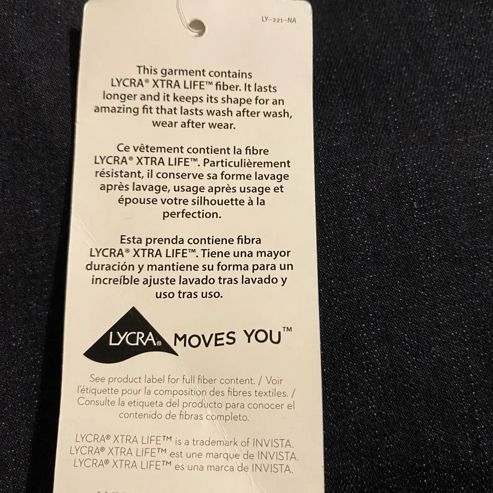 Lands End Woman’s Jeans Dark Wash NWT 16 Mid rise Skinny 28” Inseam - Image 5