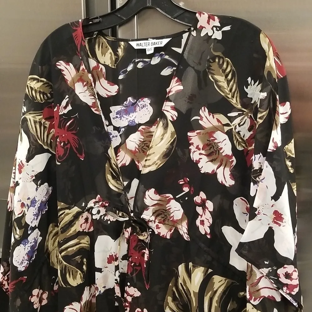 💕WALTER BAKER💕 Tulum Caftan ~ Tropical Floral Print One Size - Image 12