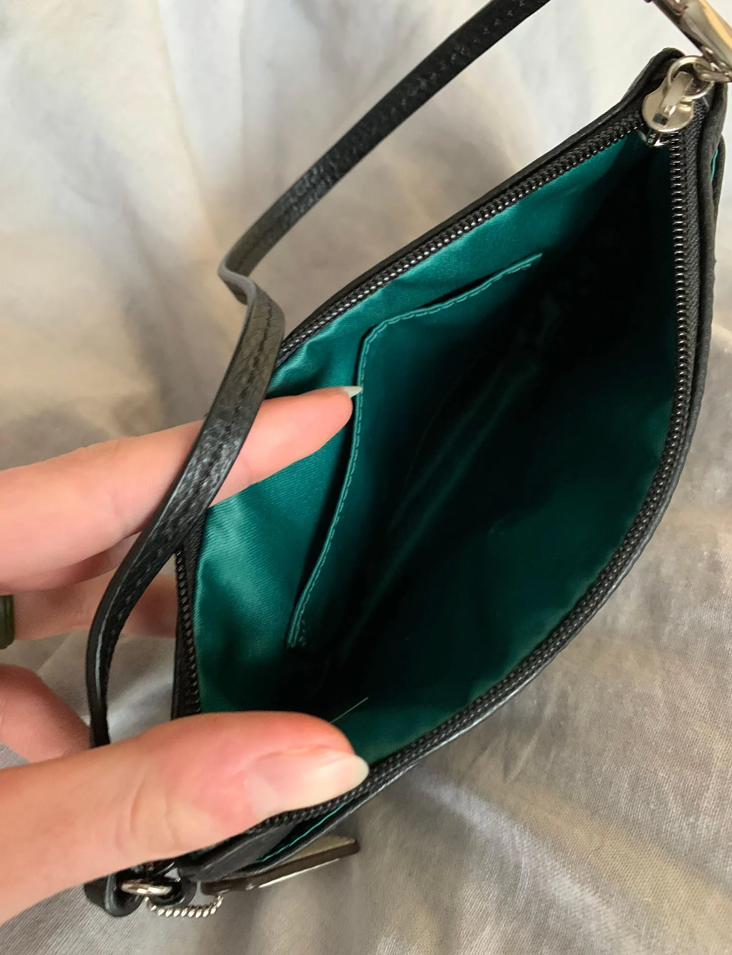 Black Leather Wristlet - Image 6