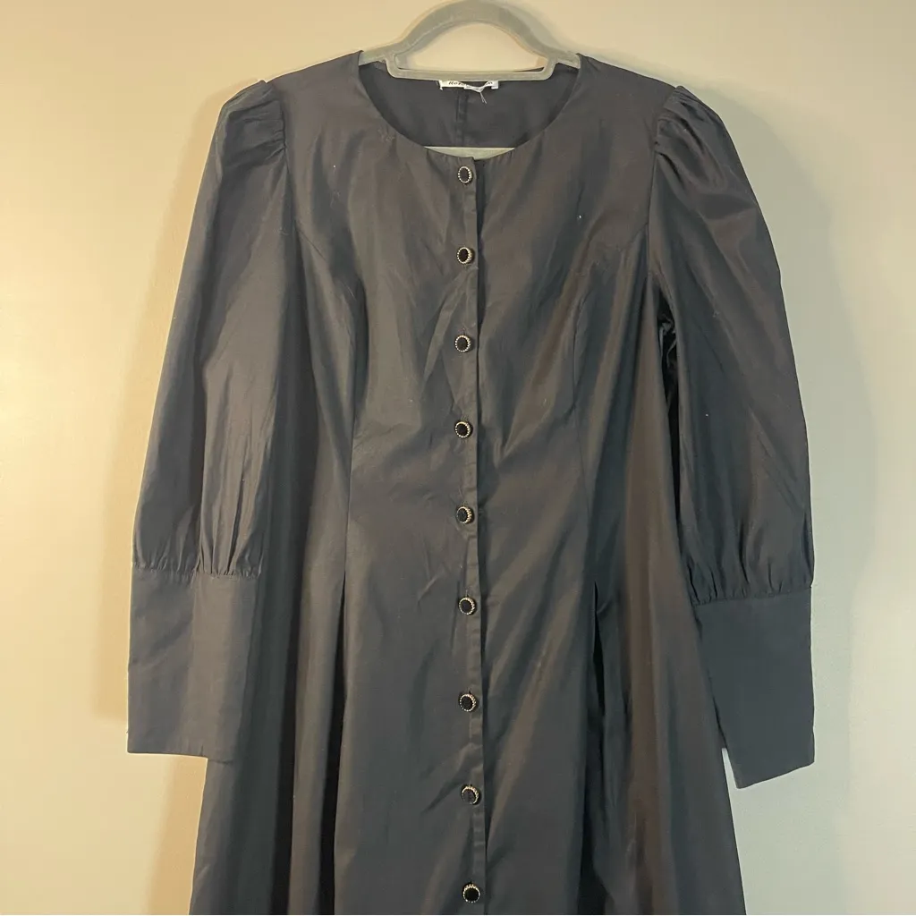 Reformation Halia Long-Sleeve Button-Front Midi Dress - Image 7