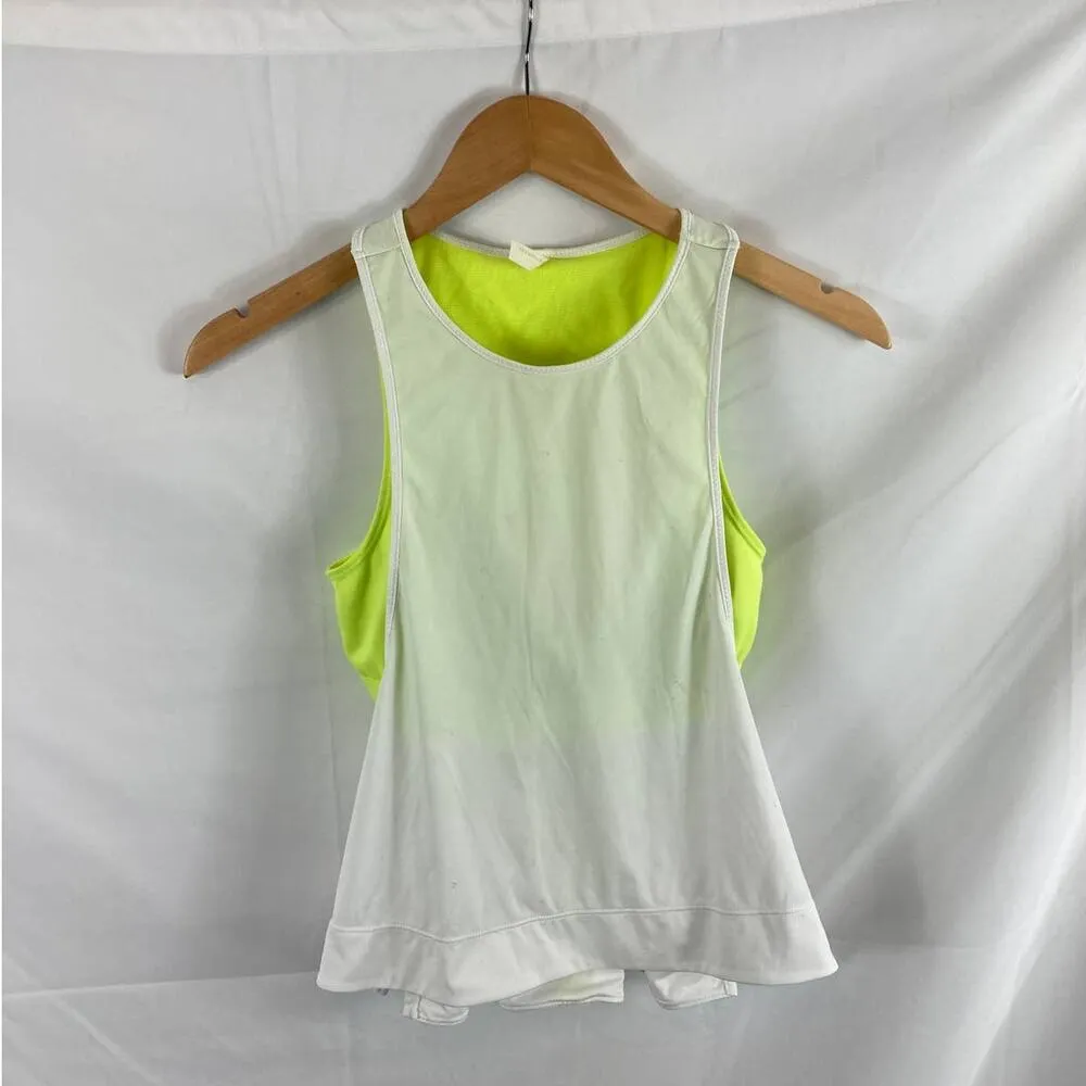 Free People FP Movement Rise To Run Cami White Yellow XS - Image 3