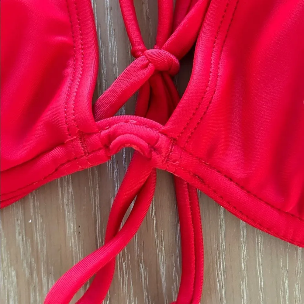 BODY GLOVE Smoothies Solid Underwire Bikini Top Adjustable, Red, Size XL, NWOT - Image 5