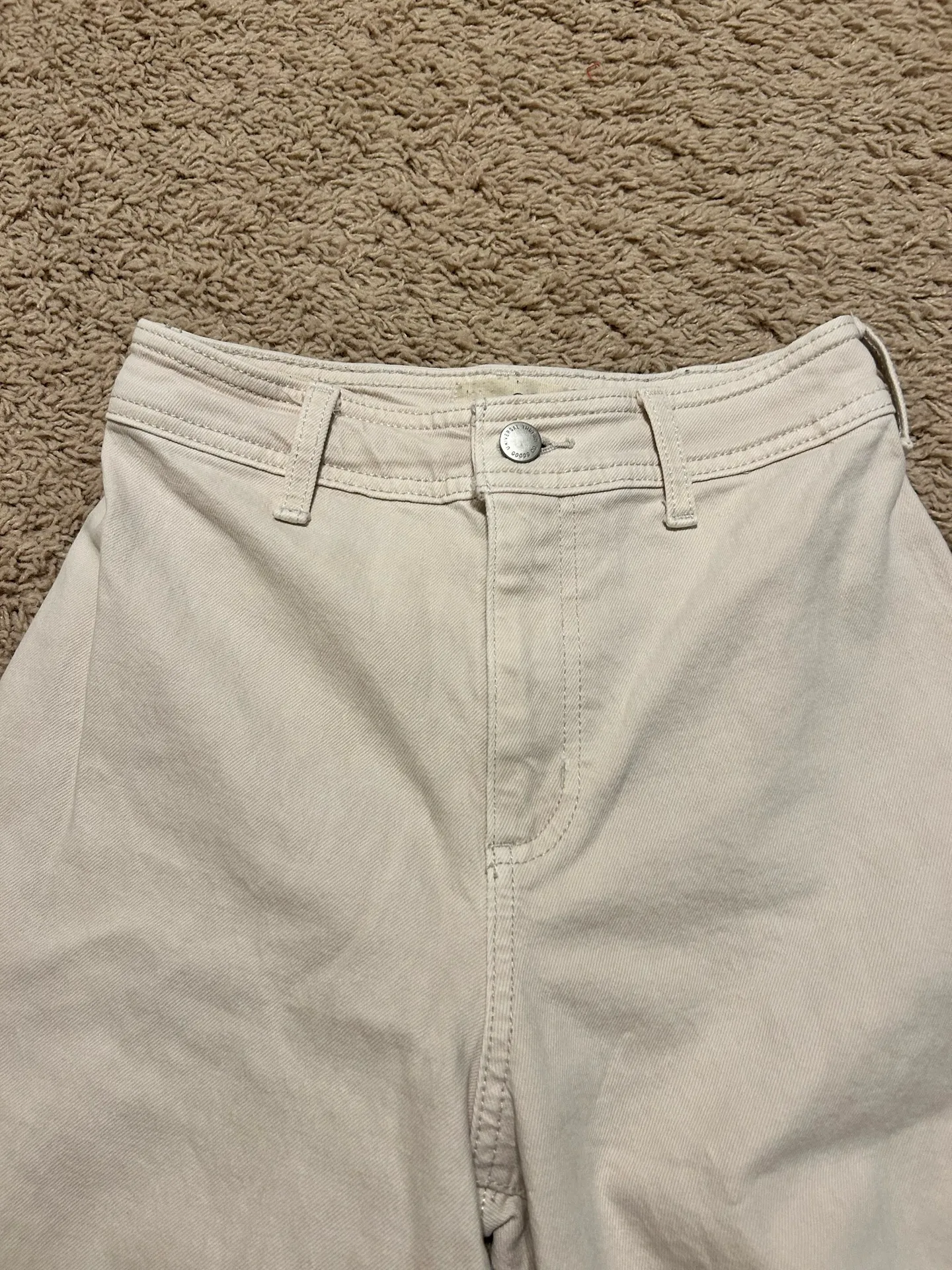 Universal Threads Light Khaki Wide Leg Ankle Pants - Image 3