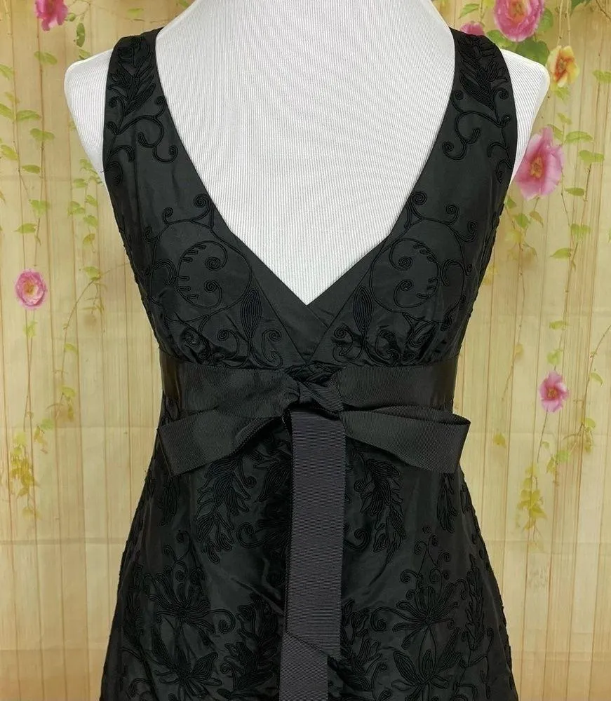 ELIE TAHARI Black Silk Cocktail Dress Size 6 - Image 4