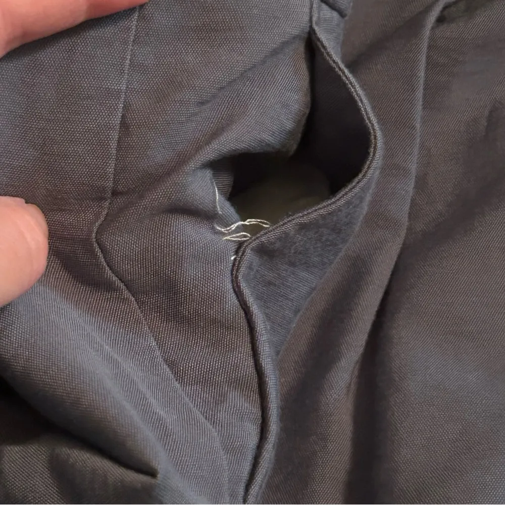 Loft Outlet Womens Size 14 Skinny Ankle Dress Pants Gray Blue Cuffed Hem Hi Rise - Image 8