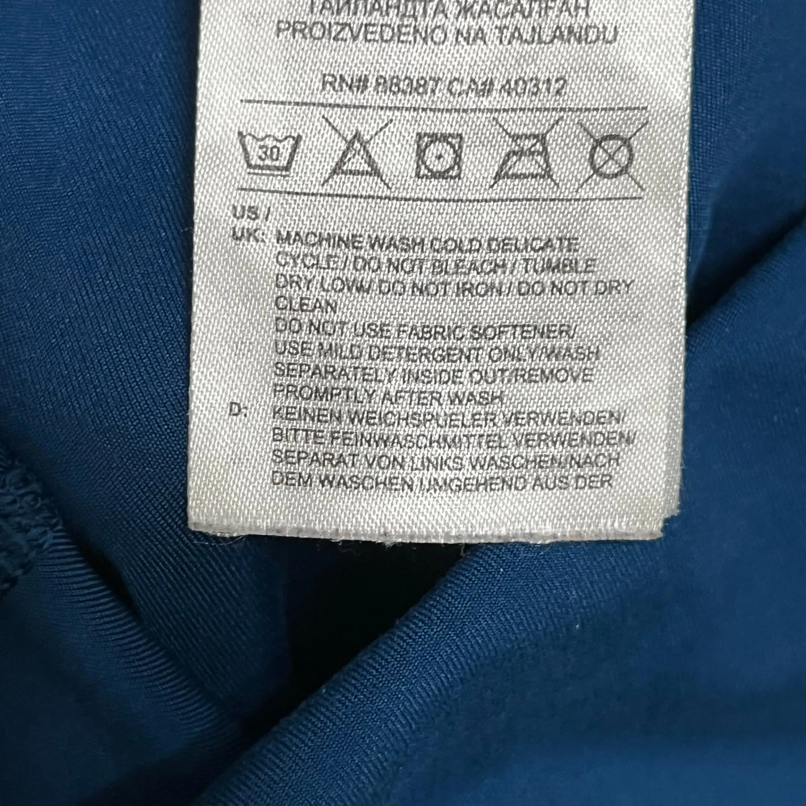 Adidas Women's 7/8 Leggings Blue Stripe High Waisted Size XS - Image 10