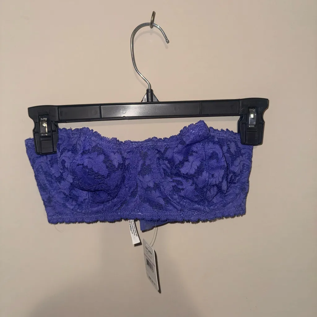 Free People NWT Love Letters Convertible Lace  Bra in Purple - Image 7