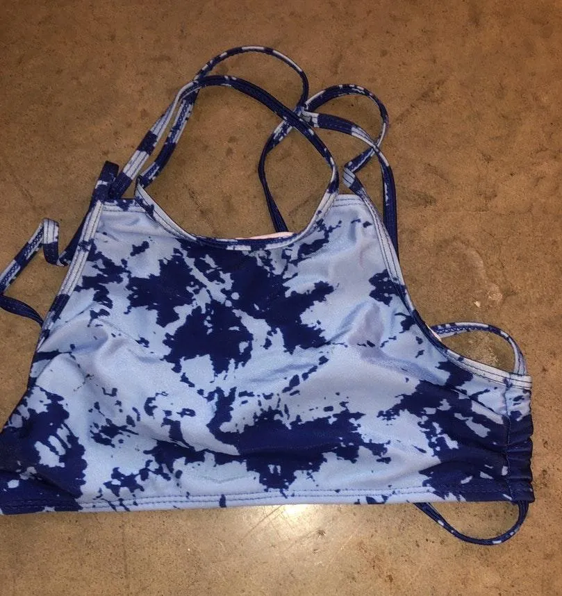 Tie Dye Bikini Set Blue Size M - Image 2