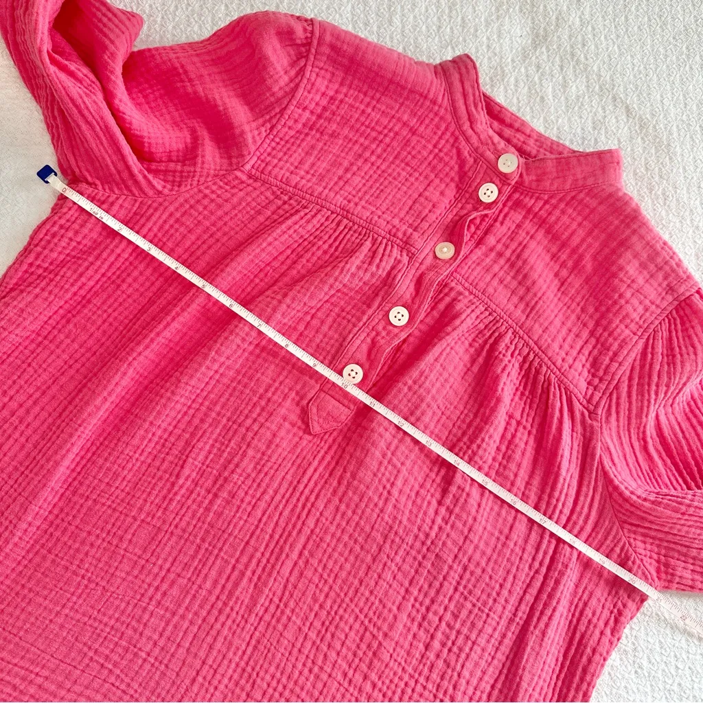 J.Crew Fresco Top Gauze Pink Medium - Image 5