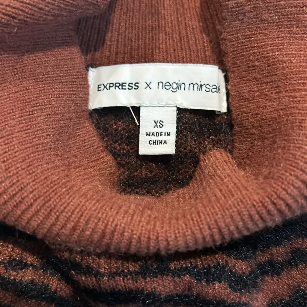 3/$15 EXPRESS X NEGIN MIRSALEHI animal print sweater - Image 5