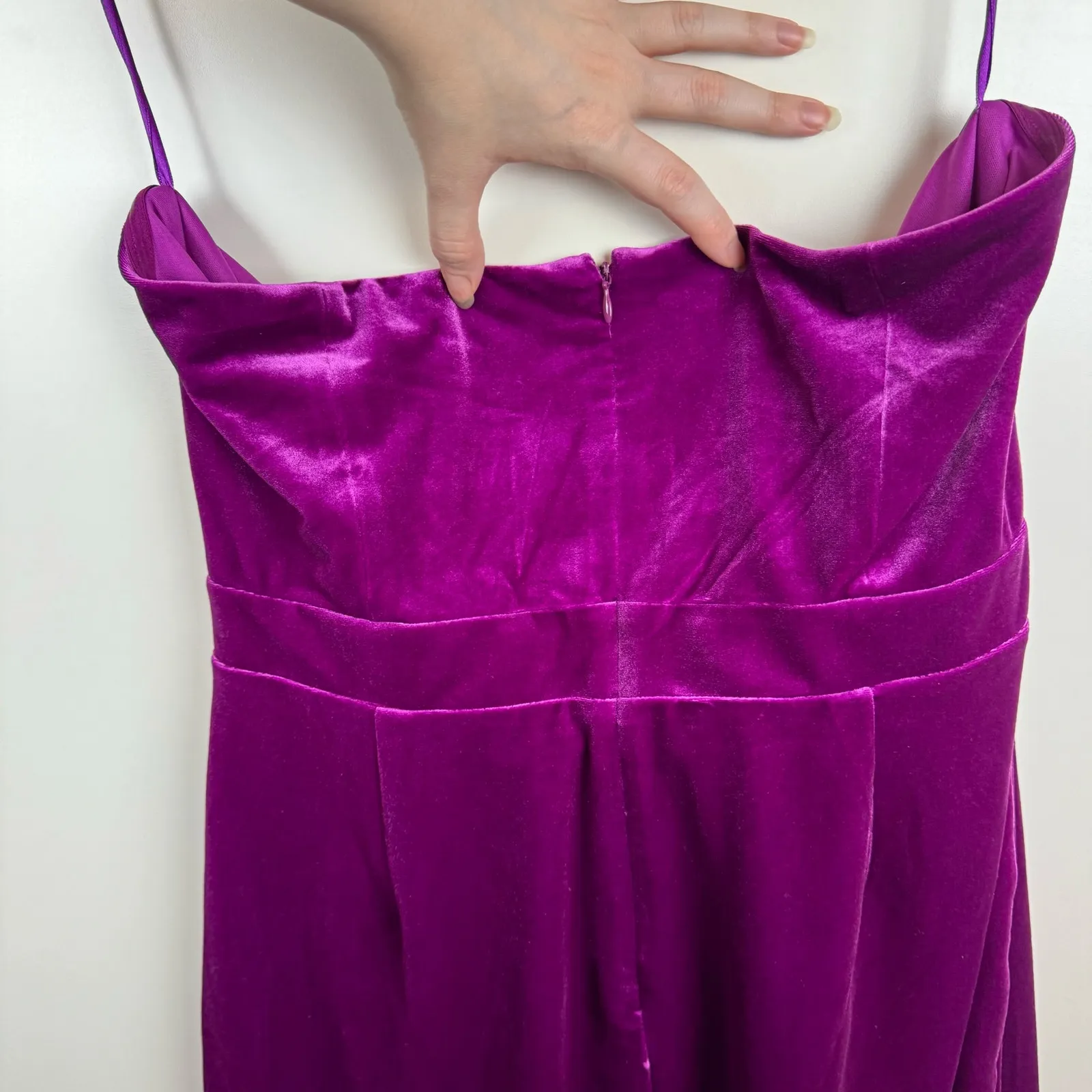 NWT Avec Les Filles Bow‎ Strapless Cutout Mini Dress in Fuchsia Sz XL | Holiday - Image 4