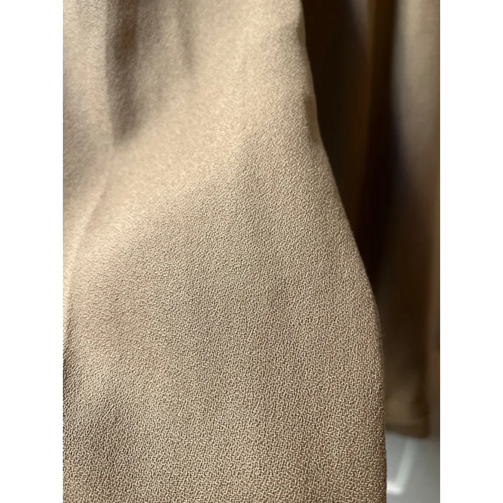 Vintage 80s Express beige pleated front trouser dress pants Size 3/4 w/flaws - Image 6