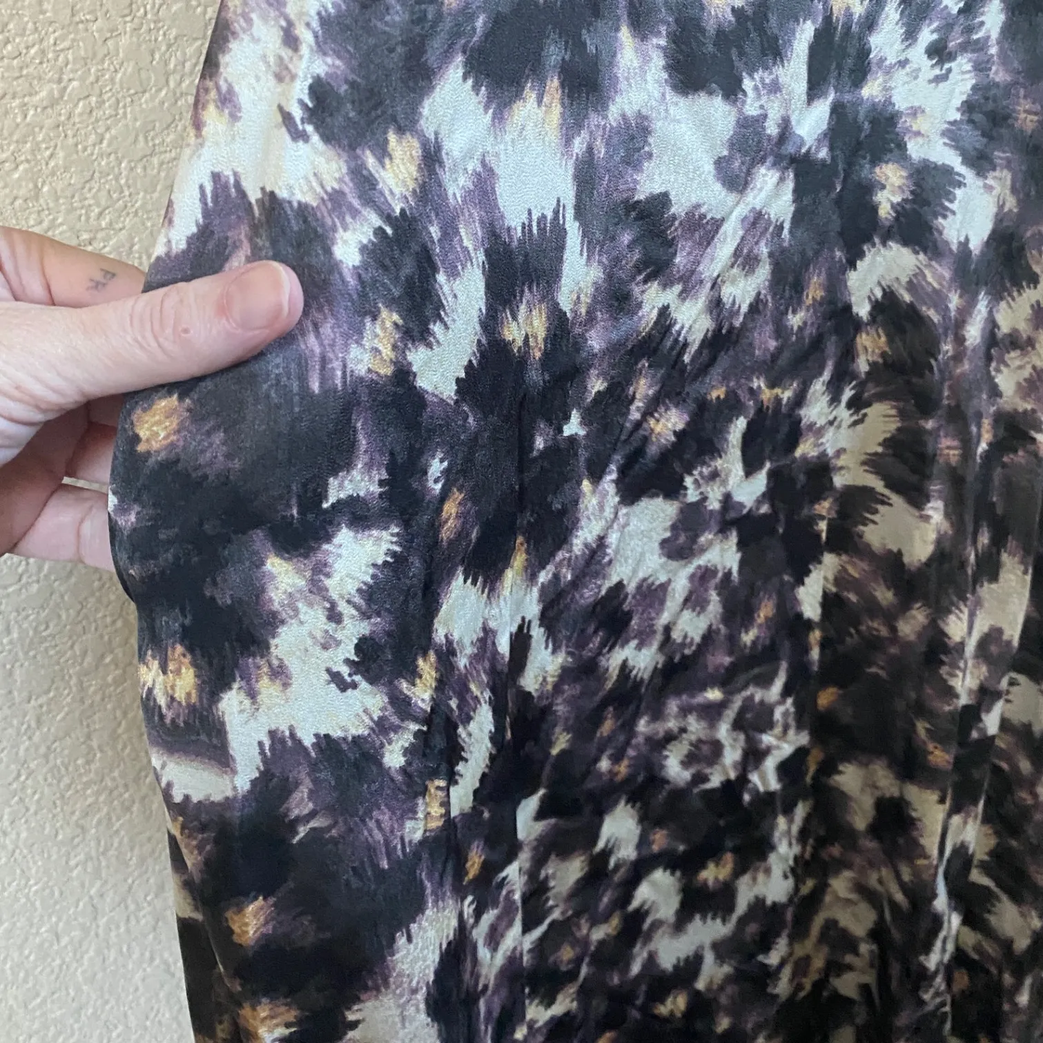 Nicole Miller Shocking Leopard Print Satin Like Maxi‎ Racerback dress -S NWT - Image 9