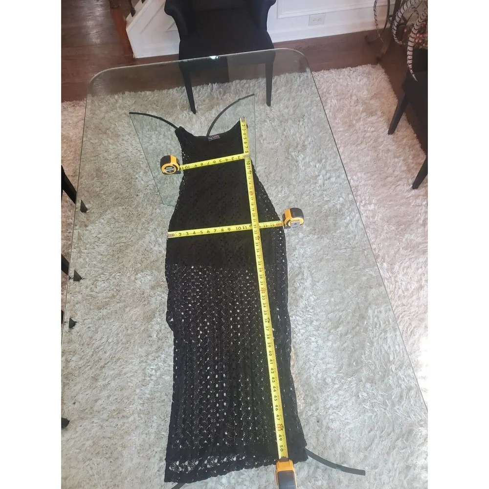 Body Central Women Black Polyester Scoop Neck Sleeveless Casual Maxi Dress Small - Image 12