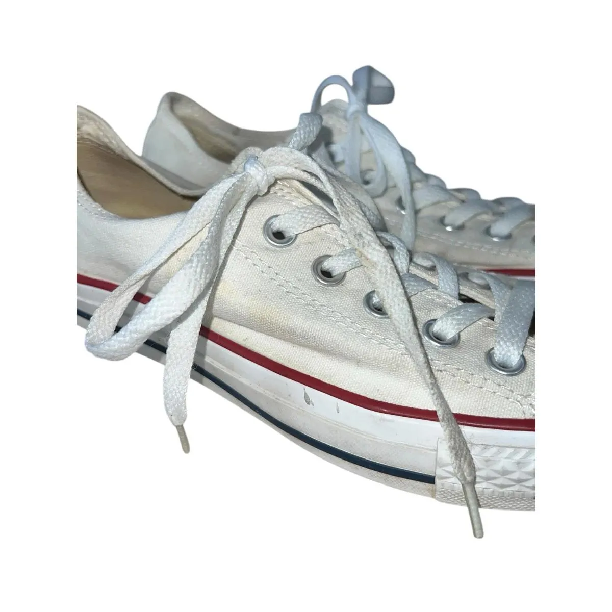 Converse All Star Low Top White Unisex Sneakers Men’s Size 6/womens Size 8 - Image 12