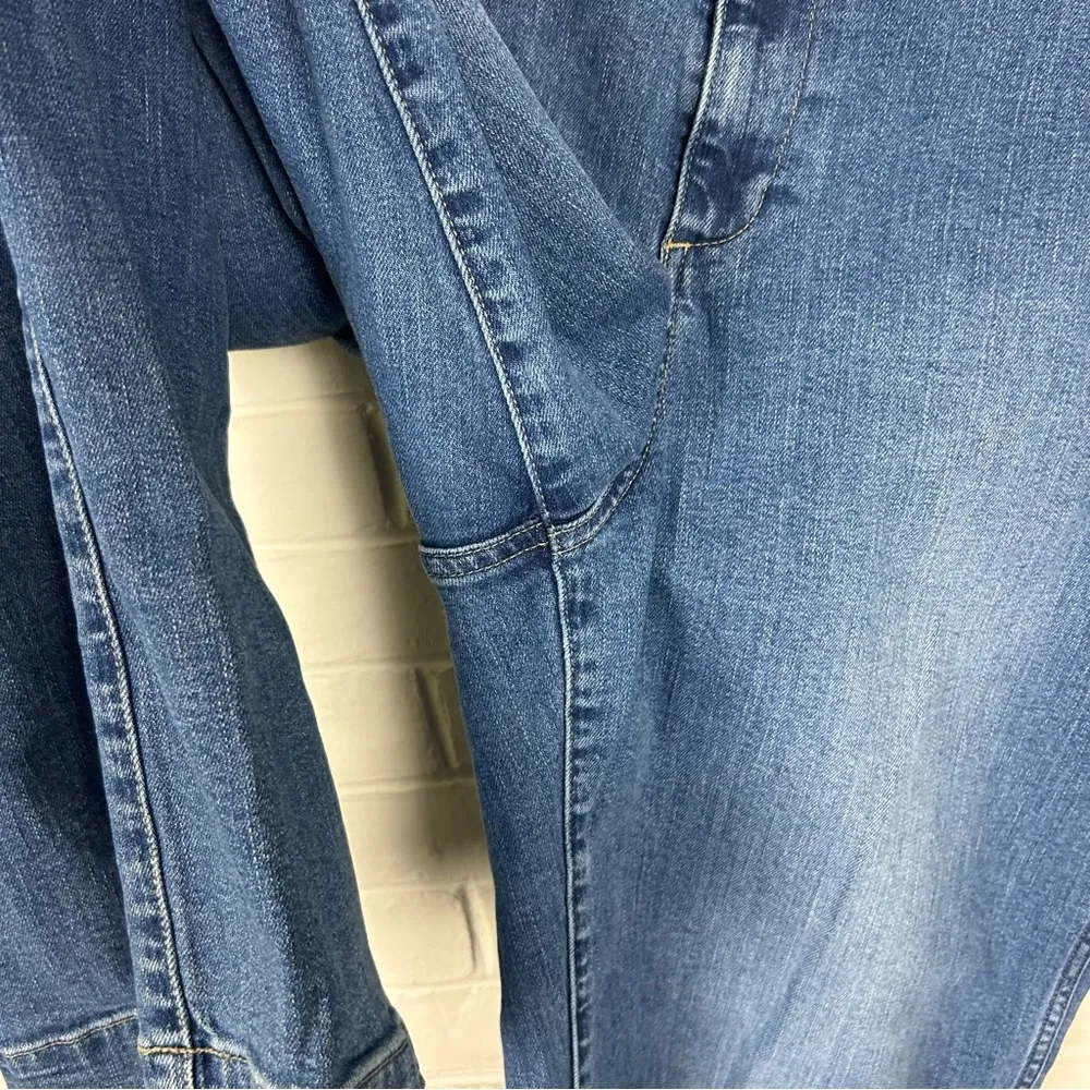 Gap High Rise Wide Leg Crop Jeans Size 16/33 Tall - Image 7