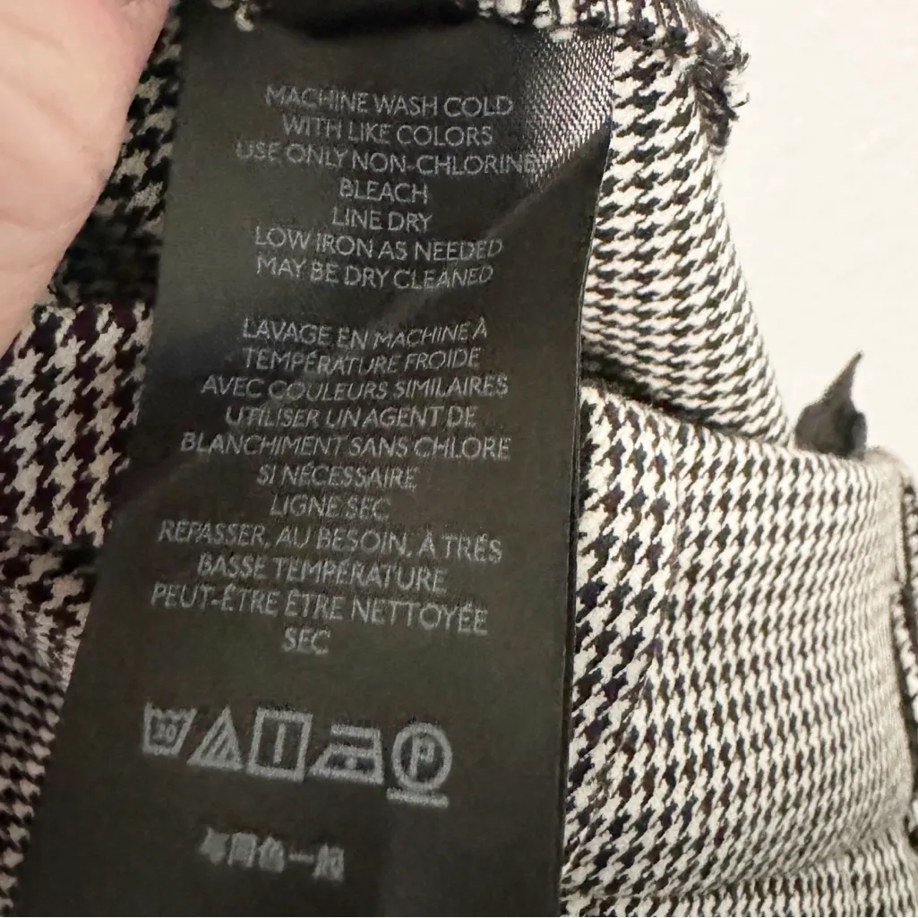 ANTHROPOLOGIE HOUNDSTOOTH TROUSERS SZ 14 - Image 8