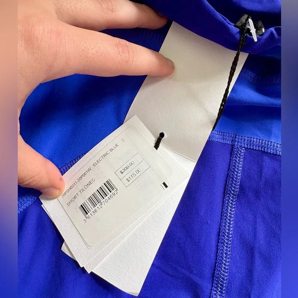 NWT Isabel Marant Tiloneo Electric Blue Biker Shorts | Size S | $115 Retail - Image 3