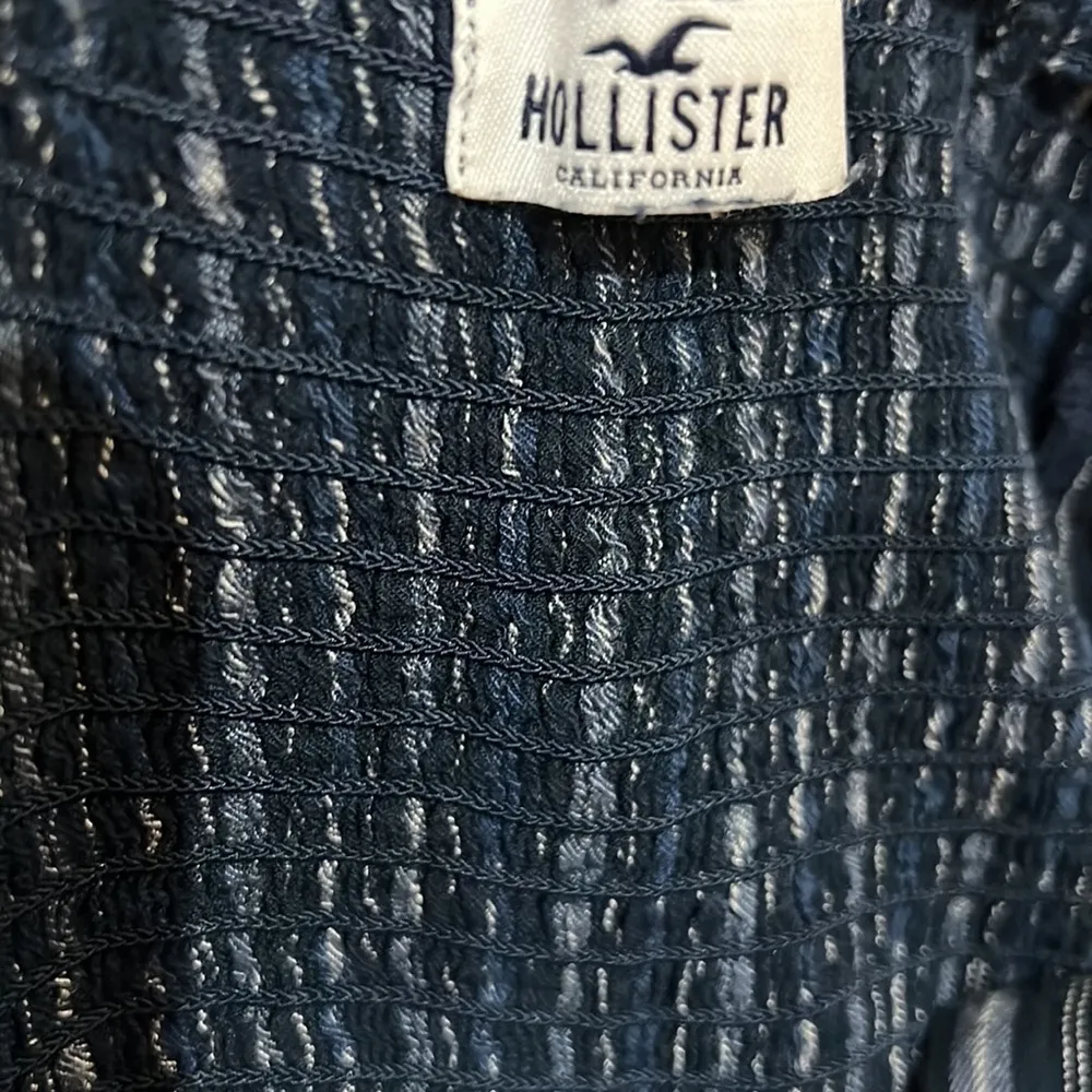 Hollister Striped Jumpsuit Blue Size Medium - Image 10
