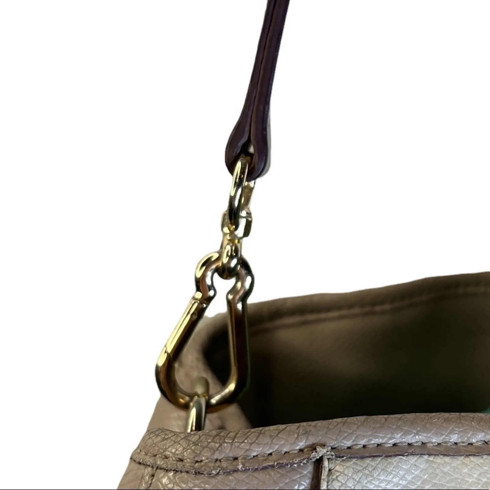 Coach Leather Purse with Detachable‎ Shoulder Strap - Image 6