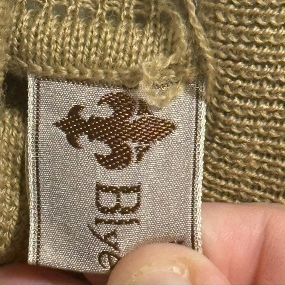 Tan Wool blendCowl Neck Sweater with Streamlined Fit‎ Size M - Image 4