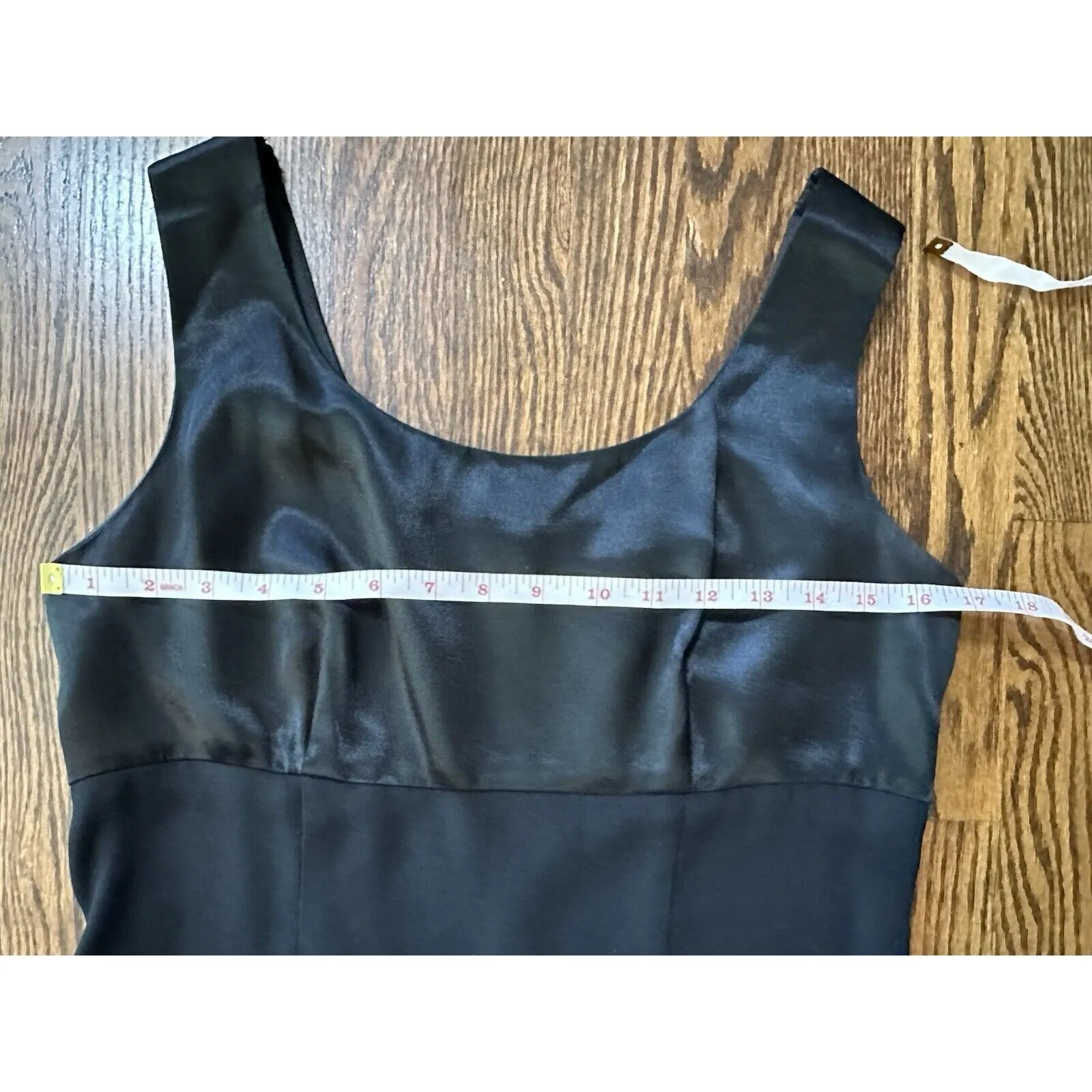 J.R. Nites‎ by Caliendo Women's Size 8 Black Satin A - Image 3