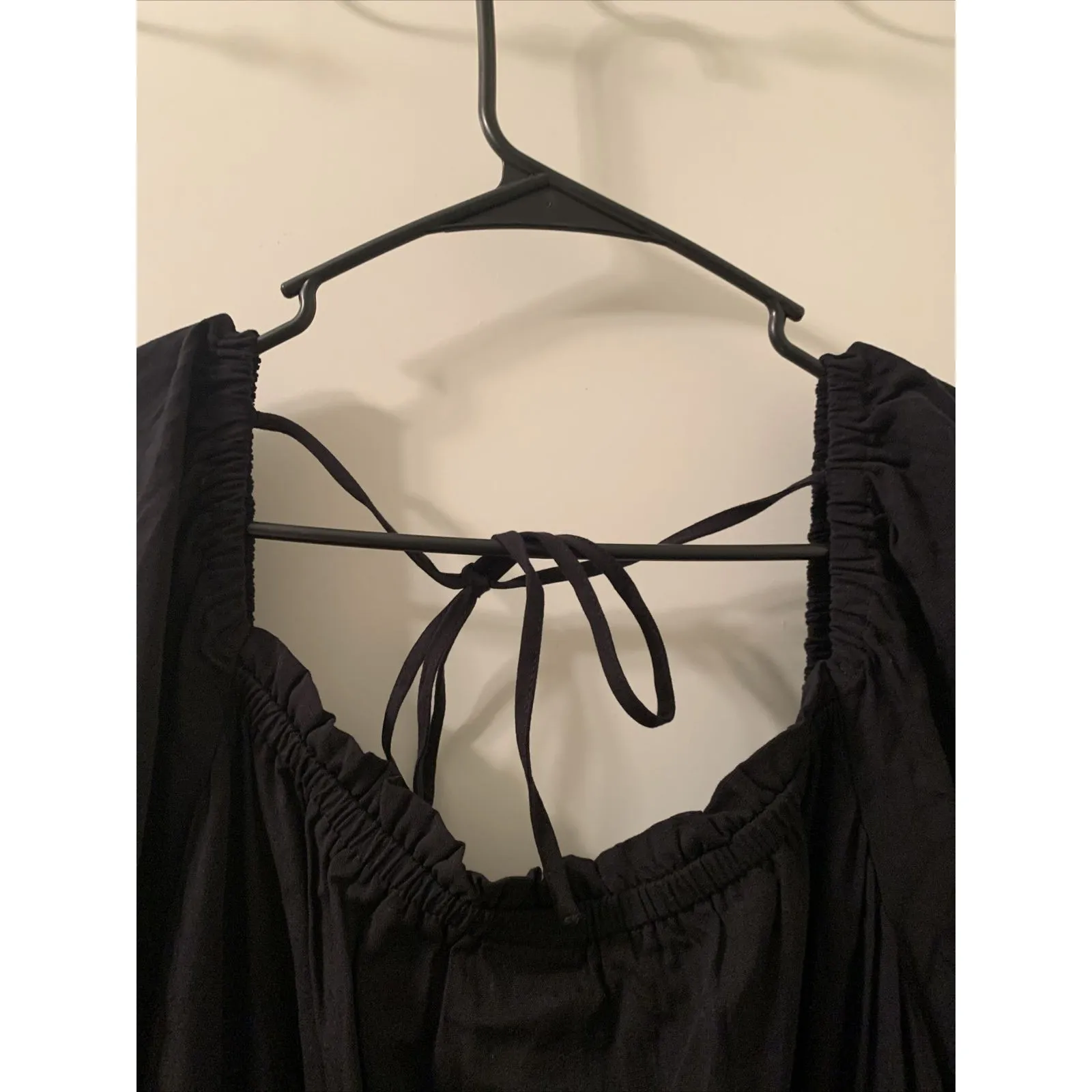 Ava & Viv Women's Essential Midi Dress with Elastic Waist Tie Size 4X Black - Image 8