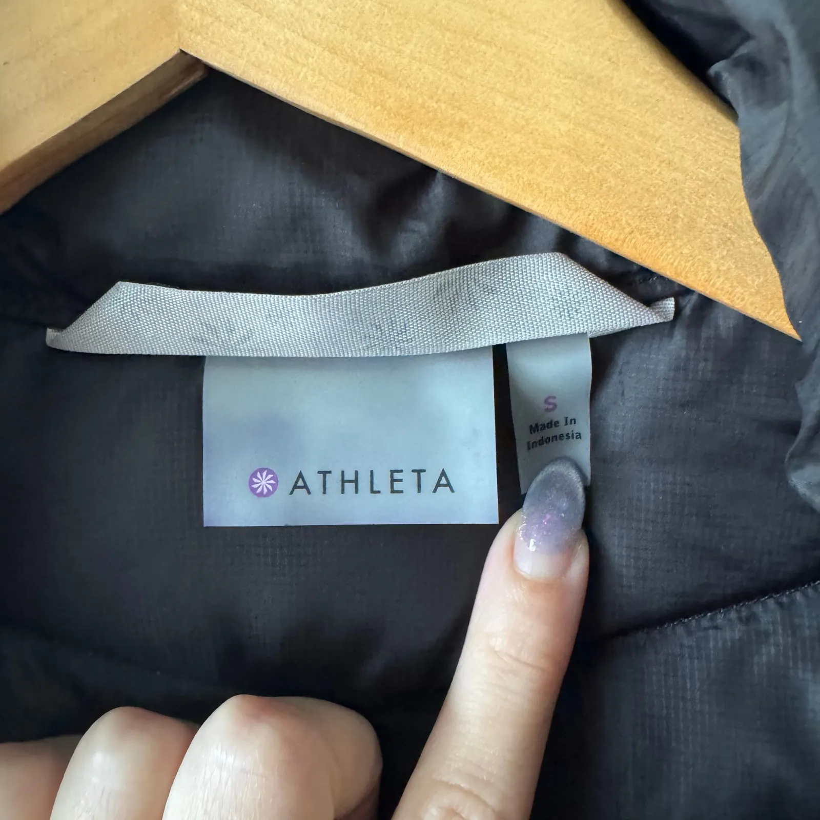 Athleta Vest Women S Gray InsulEight Stowable Goose Down Quilted Slate Puffer - Image 5