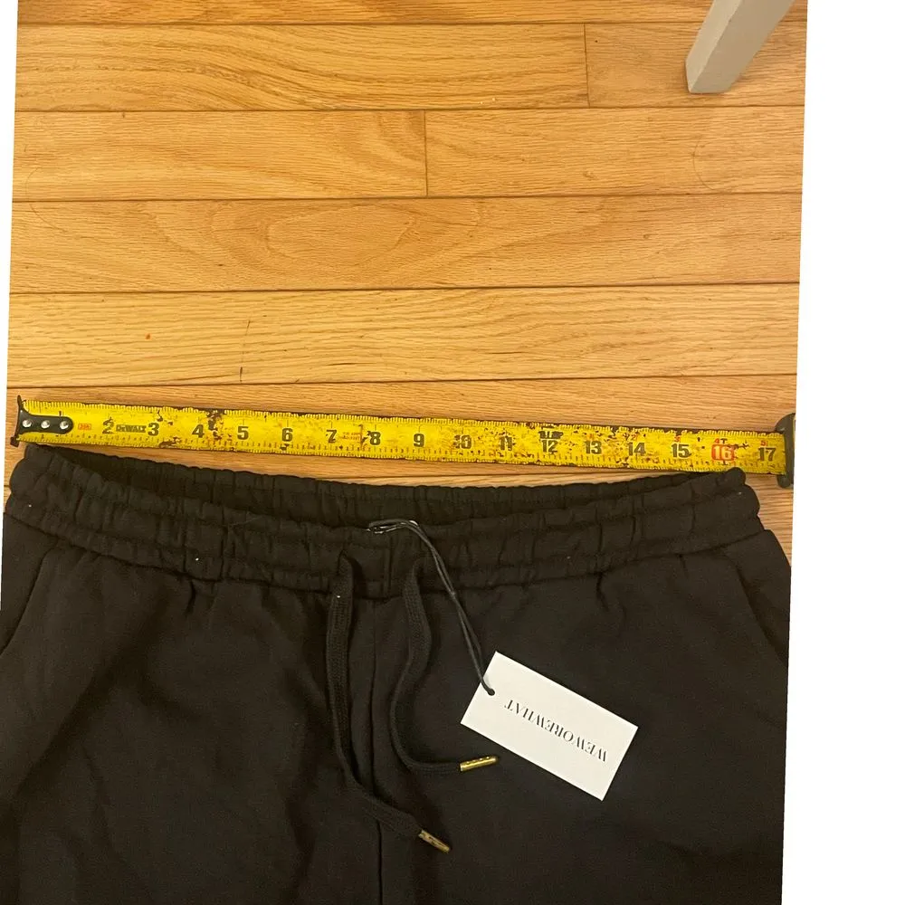 NWT WEWOREWHAT black‎ pull on shorts XL drawstring - Image 3