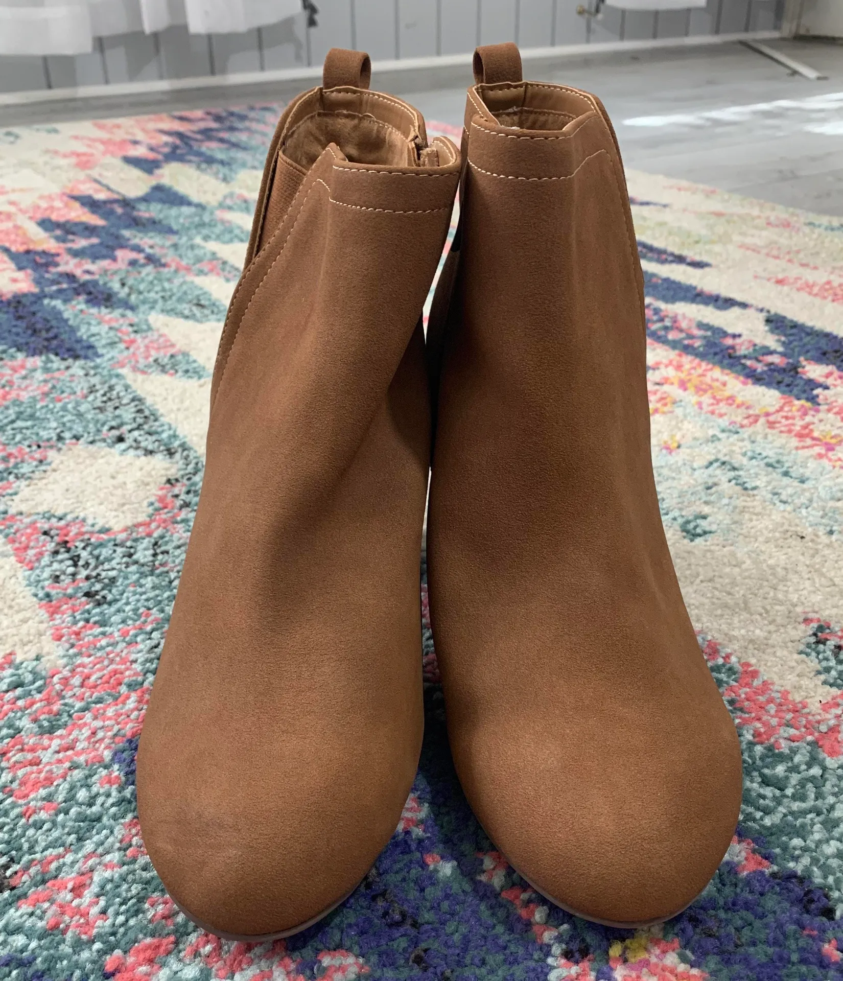 Torrid Faux Suede Perforated Back Bootie - Image 4