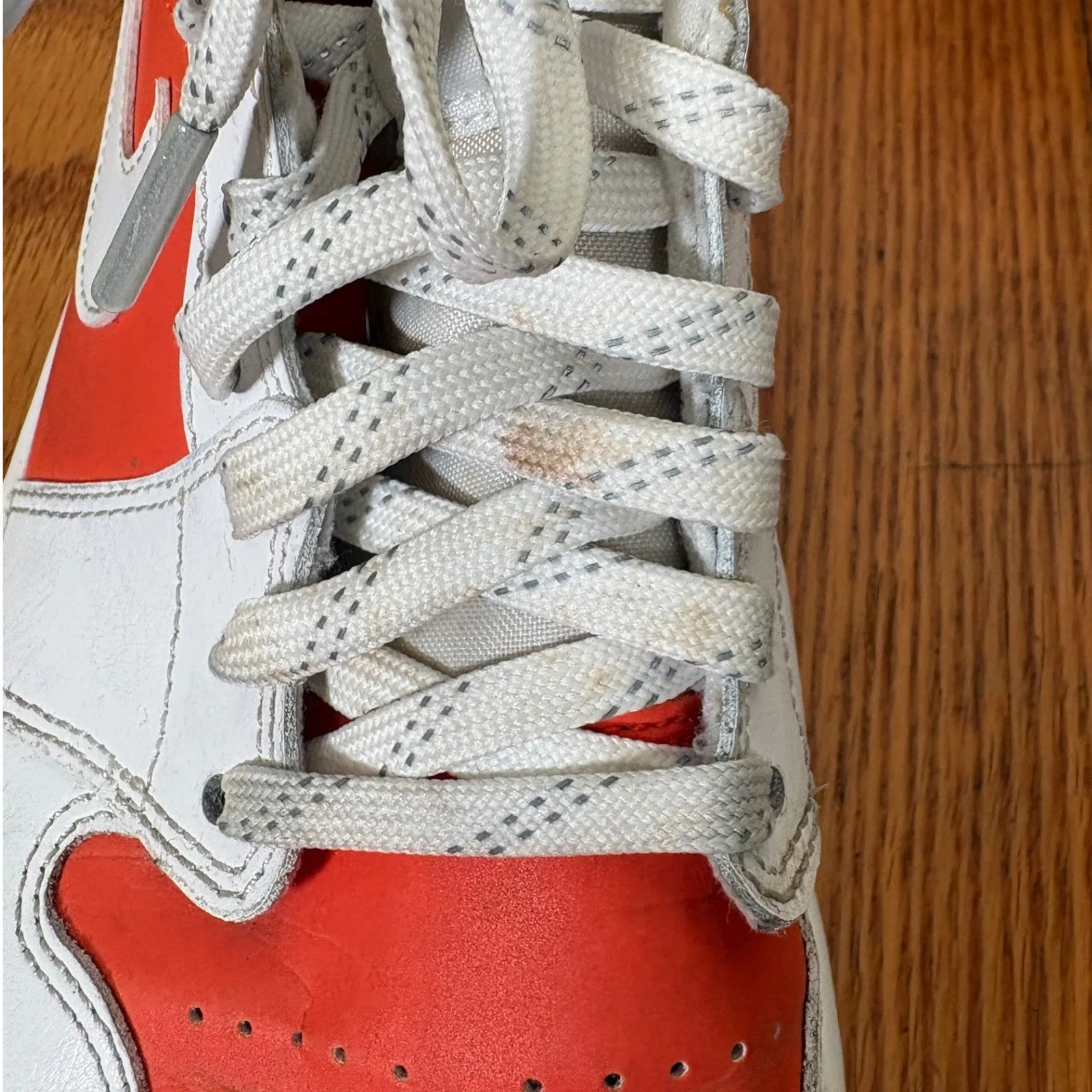 Air Jordan 1 Mid SE Bright Citrus Orange White Women's 10 Shoes Sneaker - Image 7