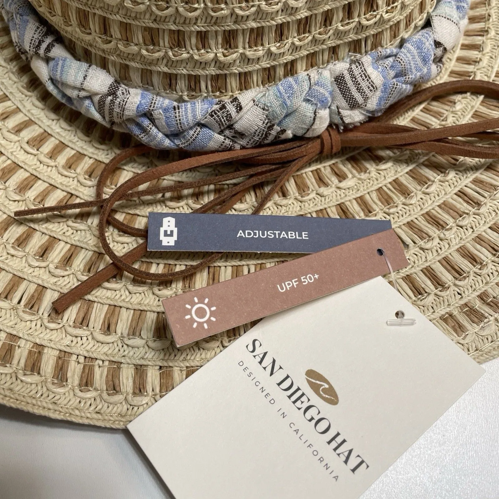 San Diego Hat Company Cowboy Hat Mixtec Looped Crochet Braided Band SDHC NWT - Image 9