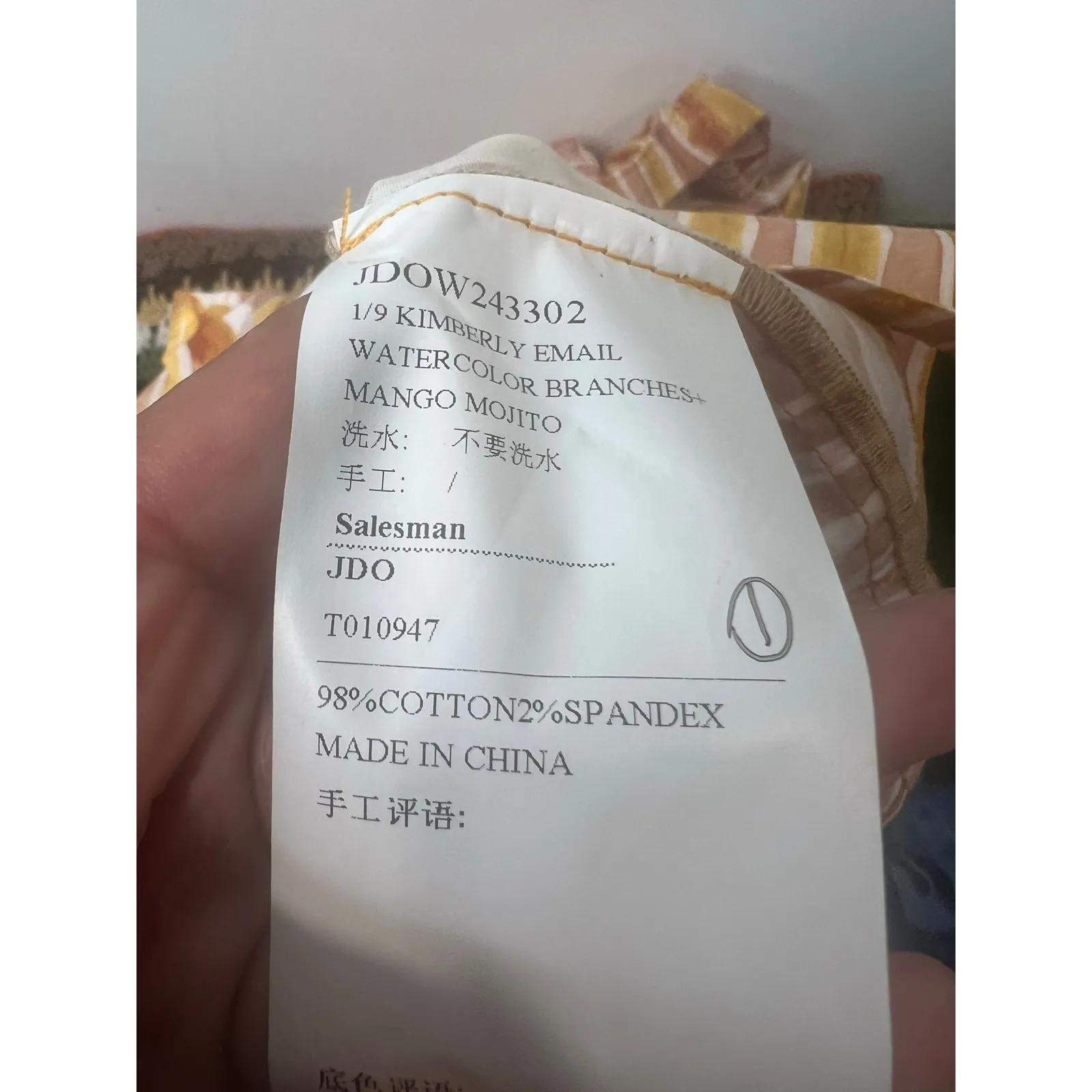 NWT Women’s Dee Ocleppo Cotton Bright Printed Shirt Dress MIDI XL Yellow - Image 8