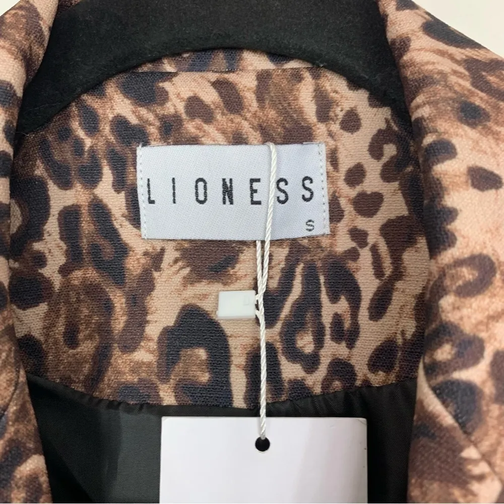 NWT Lioness Palermo Leopard Print Blazer Size Small - Image 3
